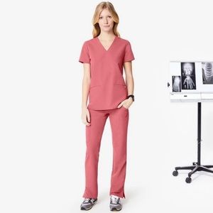 FIGS Rose Quartz Casma top & Yola pants